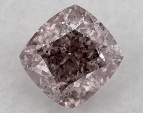 GIA 0.21 Carat Fancy Brownish Pink-SI2 Cushion Modified Cut Diamond